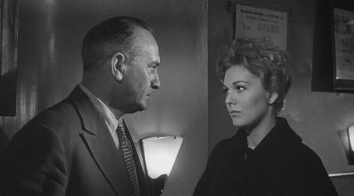 Kim Novak and Fredric March in Middle of the Night (1959)