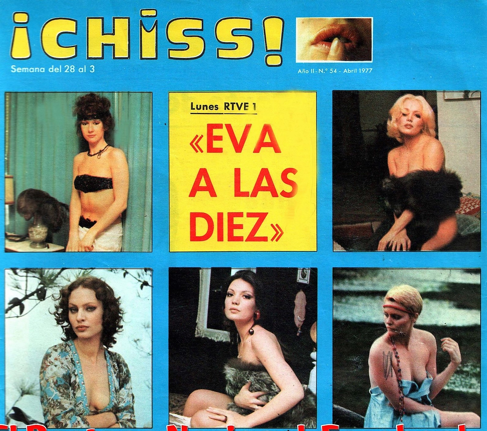 María José Cantudo, Ágata Lys, Nadiuska, and Victoria Vera in Eva a las diez (1977)