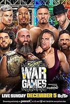 Matty Farrelly, Christian Casanova, Bronson Rechsteiner, Johnny Gargano, Shaun Ricker, Tommaso Whitney, Joe Ariola, and Pete Dunne in NXT WarGames (2021)