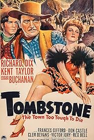 Don Castle, Richard Dix, and Frances Gifford in Tombstone: The Town Too Tough to Die (1942)