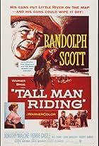 Randolph Scott and Dorothy Malone in Tall Man Riding (1955)