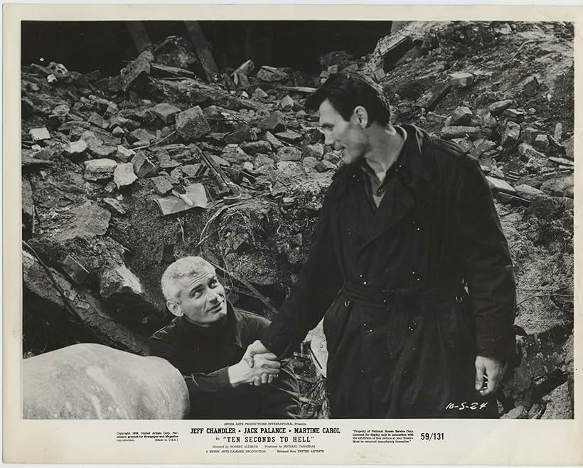 Jack Palance and Jeff Chandler in Ten Seconds to Hell (1959)