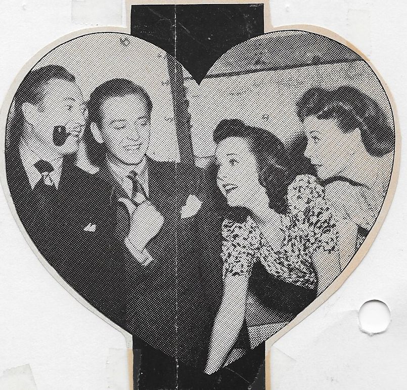 Rand Brooks, Edmund Lowe, Una Merkel, and Peggy Moran in Double Date (1941)