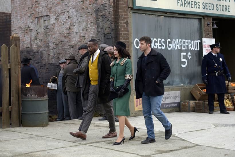 Malcolm Barrett, Abigail Spencer, and Matt Lanter in Timeless (2016)