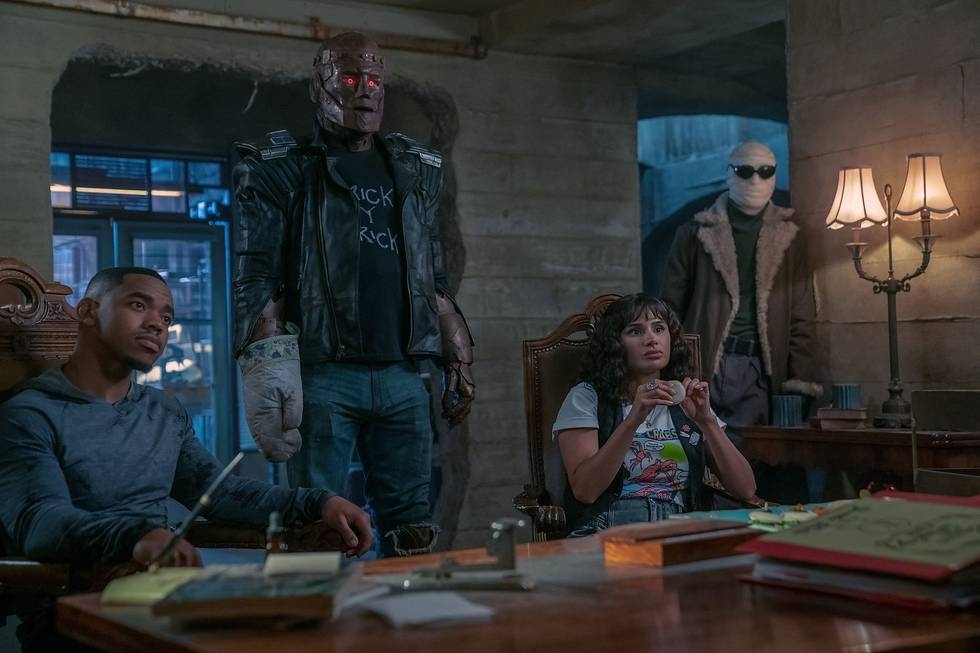 Brendan Fraser, Matt Bomer, Diane Guerrero, and Joivan Wade in Butt Patrol (2022)