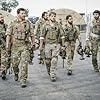 David Boreanaz, Neil Brown Jr., A.J. Buckley, Tyler Grey, Max Thieriot, Justin Melnick, and Dita The Hair Missile Dog in SEAL Team (2017)