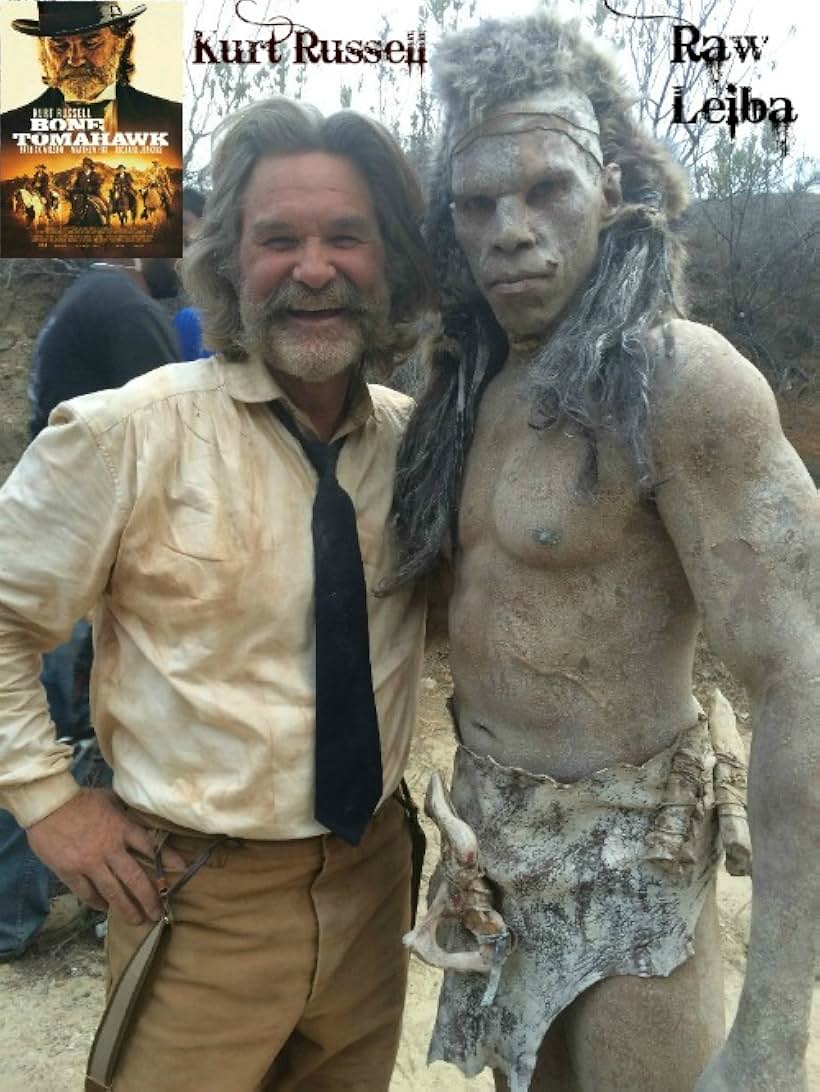 Raw Leiba ,Kurt Russell in the Horror-Western Bone Tomahawk