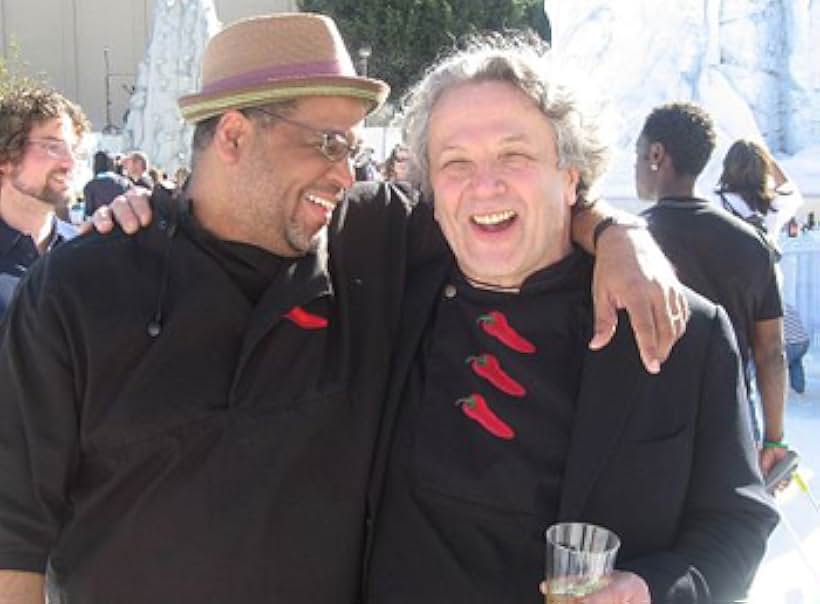 Chili brothers (Lyndon Barrois and George Miller) at Happy Feet premiere.