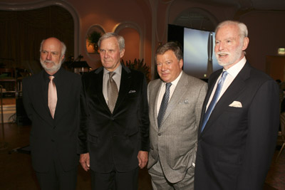 William Shatner, Tom Brokaw, James Burrows, and Leonard Goldberg