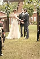 Matt Czuchry, Emily VanCamp, Tasso Feldman, and Shaunette Renée Wilson in A Wedding, A Funeral (2021)