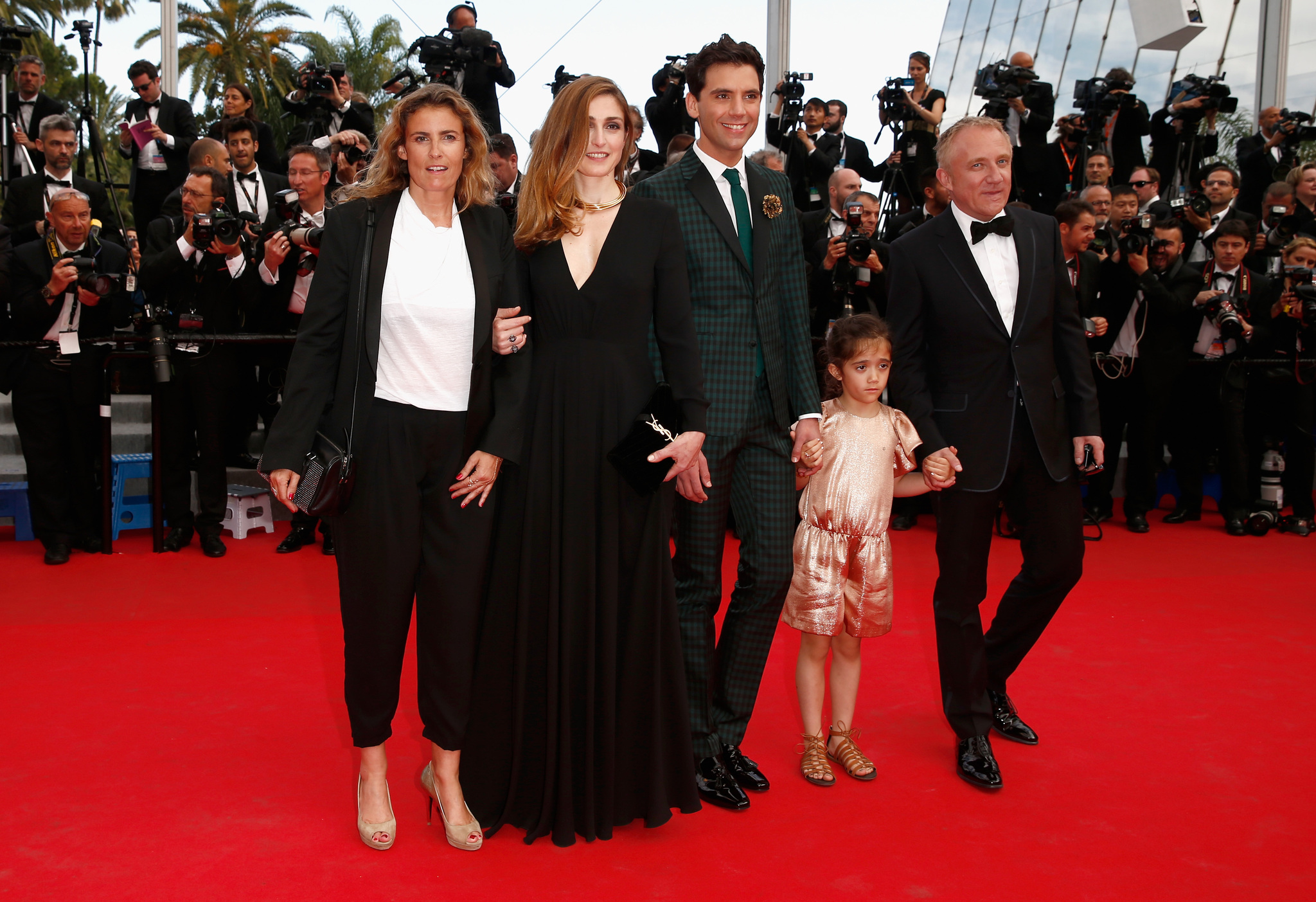 Lisa Azuelos, Julie Gayet, Mika, and François-Henri Pinault at an event for Kahlil Gibran's The Prophet (2014)