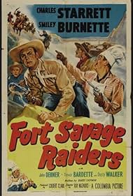 Trevor Bardette, Smiley Burnette, John Dehner, and Charles Starrett in Fort Savage Raiders (1951)