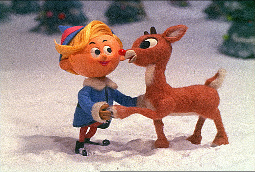 Billie Mae Richards and Paul Soles in Rudolph the Red-Nosed Reindeer (1964)