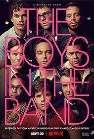 Matt Bomer, Brian Hutchison, Zachary Quinto, Andrew Rannells, Tuc Watkins, Robin de Jesus, Jim Parsons, Michael Benjamin Washington, and Charlie Carver in The Boys in the Band (2020)