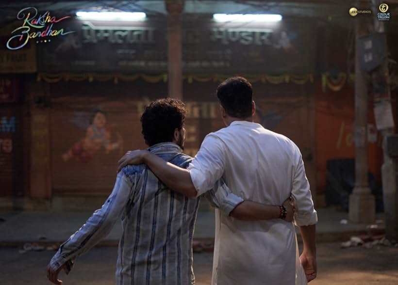 Akshay Kumar and Sahil Mehta in Raksha Bandhan (2022)