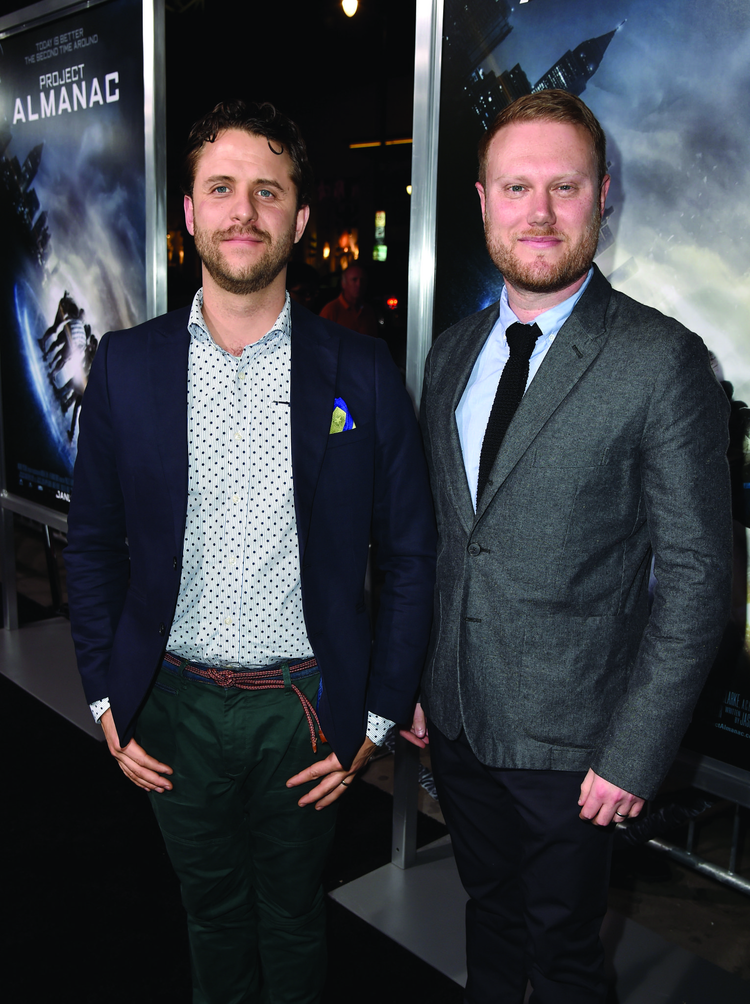 Andrew Deutschman and Jason Pagan at an event for Project Almanac (2015)