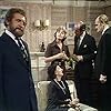 John Barron, John Forbes-Robertson, Dorothy Frere, Leonard Rossiter, and Pauline Yates in The Fall and Rise of Reginald Perrin (1976)