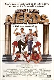 Anthony Edwards, Robert Carradine, Donald Gibb, Ted McGinley, Julia Montgomery, and Matt Salinger in Revenge of the Nerds (1984)