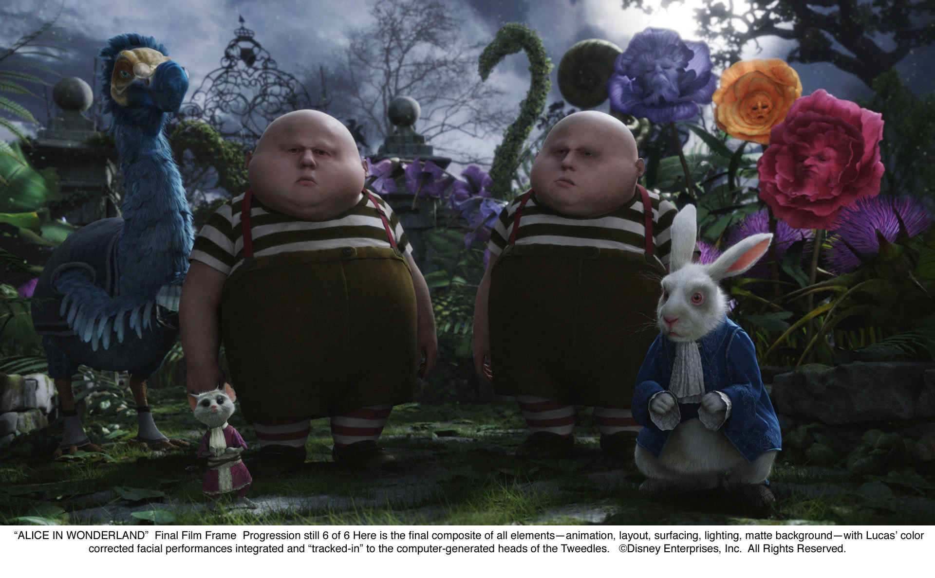 Michael Gough, Imelda Staunton, Matt Lucas, Michael Sheen, and Barbara Windsor in Alice in Wonderland (2010)