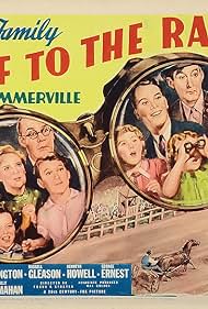 Spring Byington, June Carlson, Shirley Deane, George Ernest, Russell Gleason, Kenneth Howell, Billy Mahan, Jed Prouty, Florence Roberts, and Slim Summerville in Off to the Races (1937)