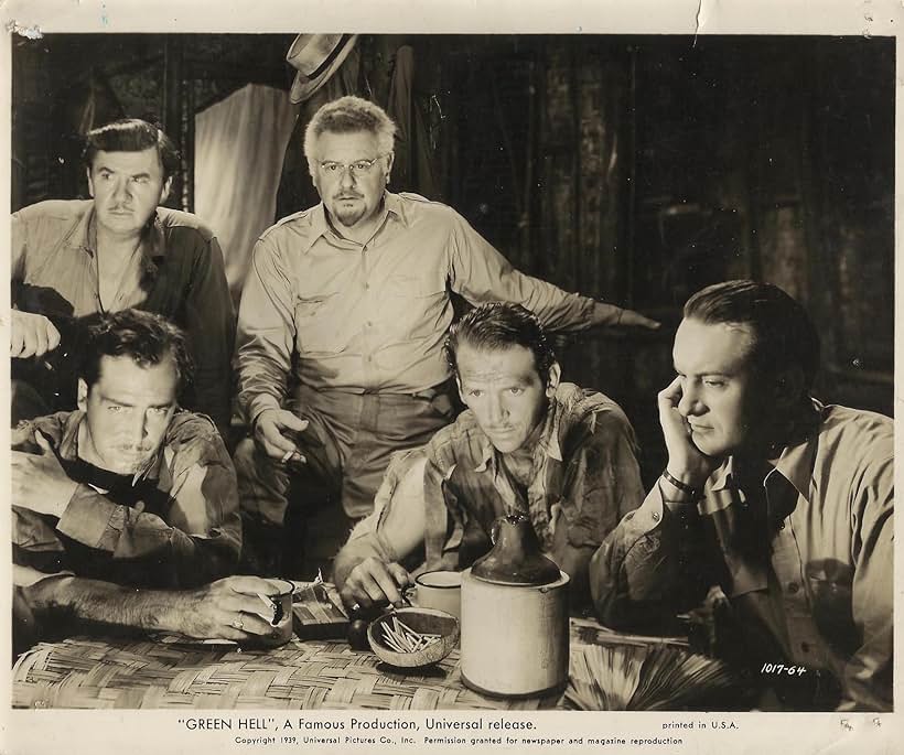 Douglas Fairbanks Jr., George Sanders, Alan Hale, George Bancroft, and John Howard in Green Hell (1940)