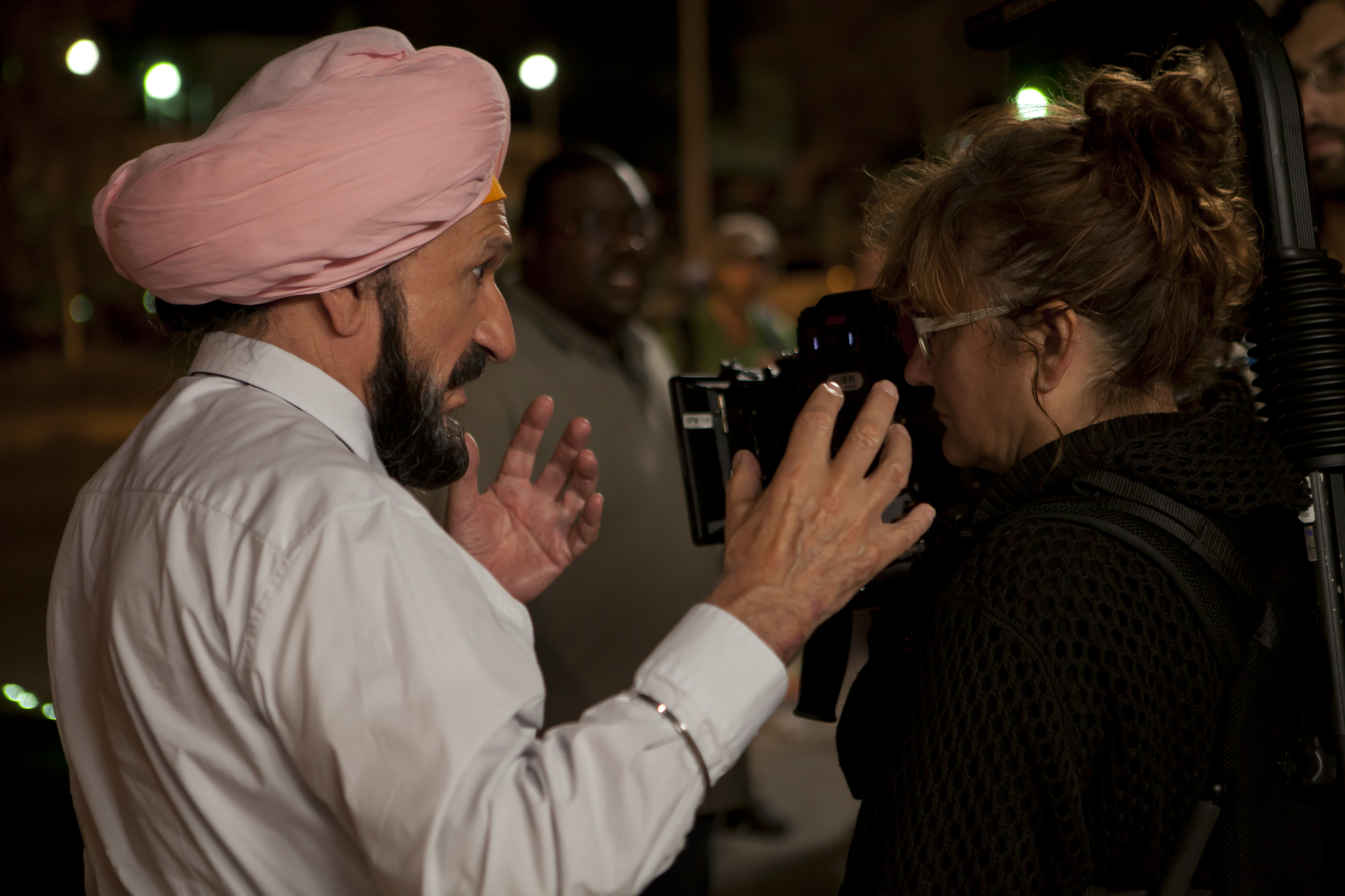 Ben Kingsley and Isabel Coixet in Learning to Drive (2014)