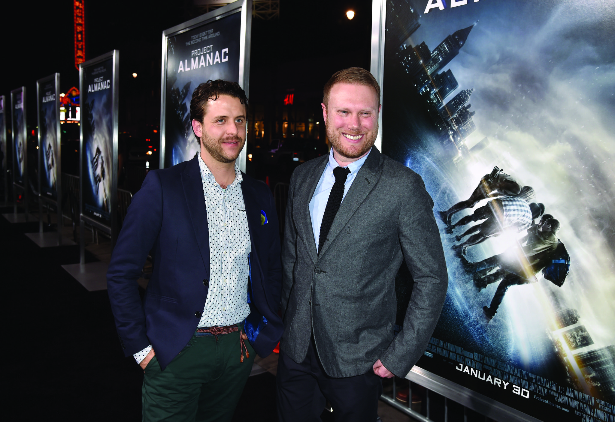 Andrew Deutschman and Jason Pagan at an event for Project Almanac (2015)