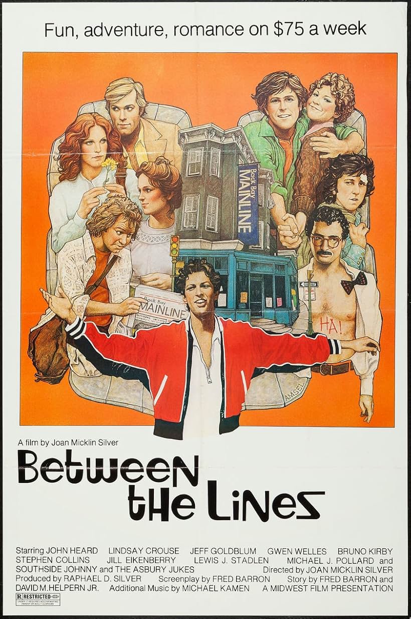 Jeff Goldblum, Lindsay Crouse, and John Heard in Between the Lines (1977)