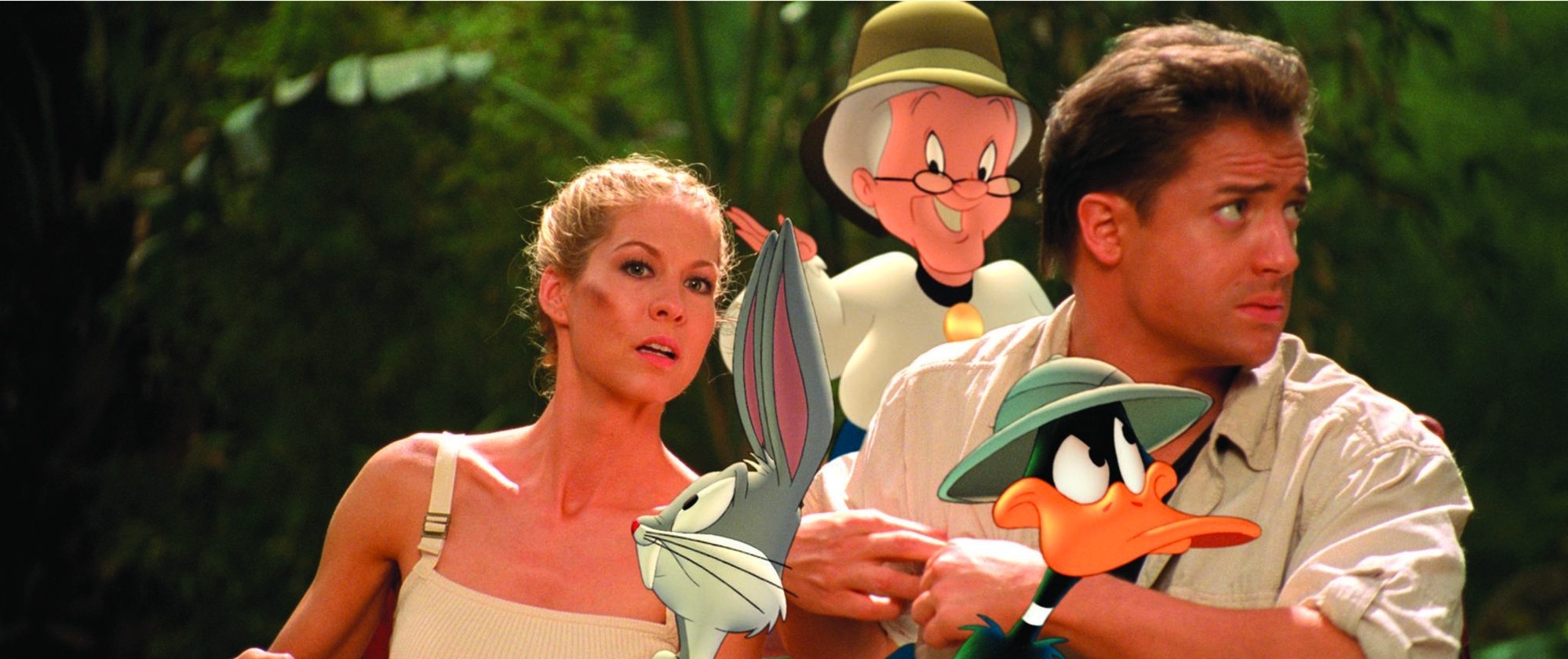 Brendan Fraser, Jenna Elfman, June Foray, and Joe Alaskey in Looney Tunes: Back in Action (2003)