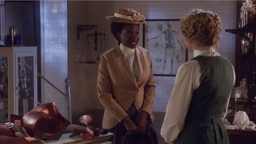 Helene Joy and Mouna Traoré in Murdoch Mysteries (2008)