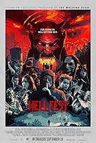 Tony Todd, Reign Edwards, Bex Taylor-Klaus, Stephen Conroy, Matt Mercurio, Amy Forsyth, Christian James, and Roby Attal in Hell Fest (2018)