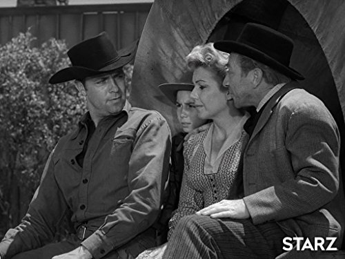 Jeanne Bates, Johnny Crawford, Vic Perrin, and Dale Robertson in Tales of Wells Fargo (1957)