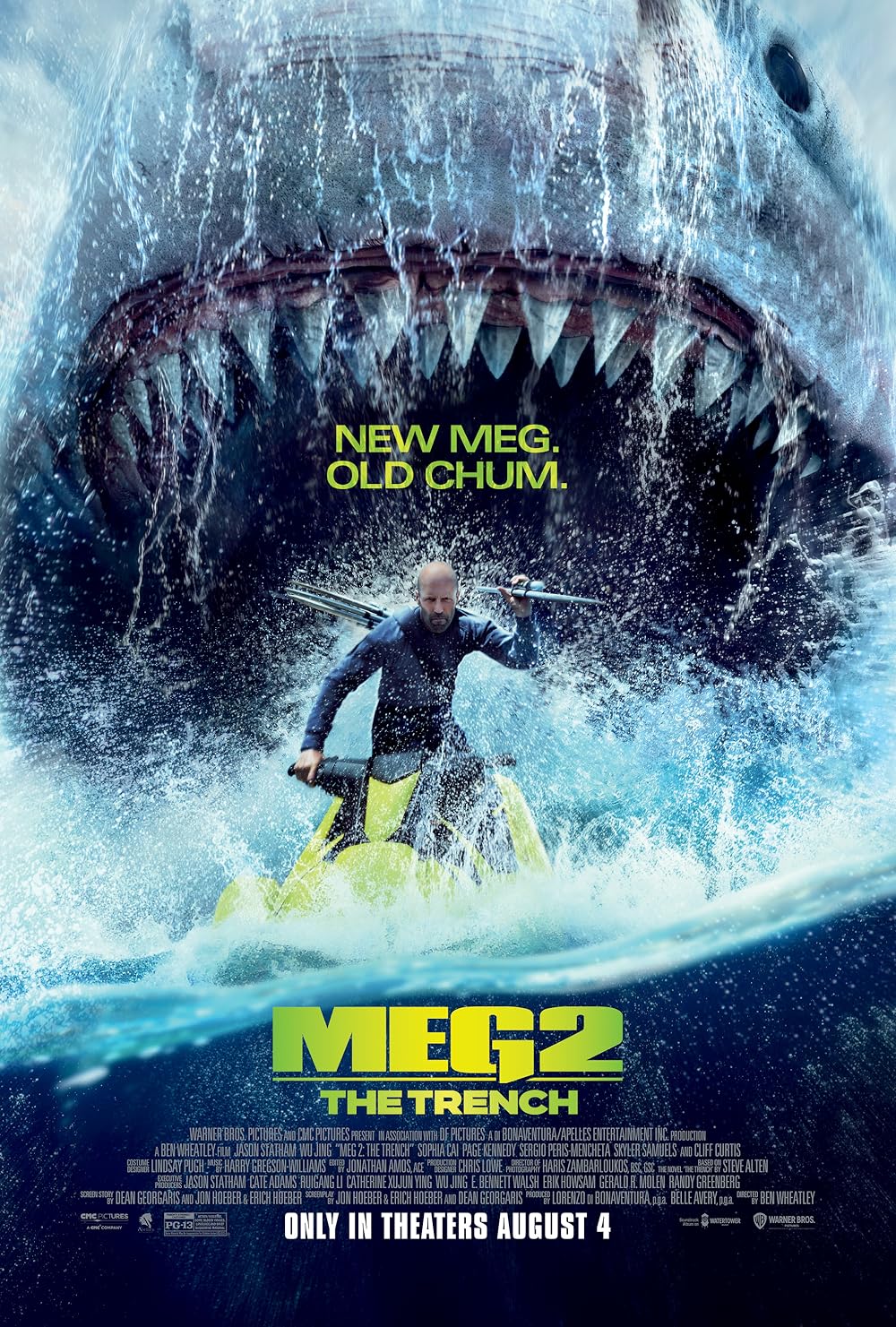 2023 Horror Movie The Meg 2: The Trench (2023) poster