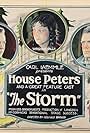 Matt Moore, House Peters, and Virginia Valli in The Storm (1922)