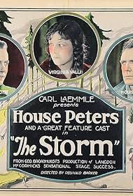 Matt Moore, House Peters, and Virginia Valli in The Storm (1922)