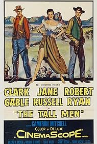 Clark Gable, Jane Russell, and Robert Ryan in The Tall Men (1955)