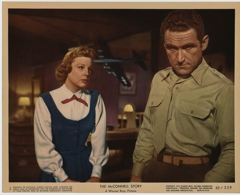 June Allyson and James Whitmore in The McConnell Story (1955)