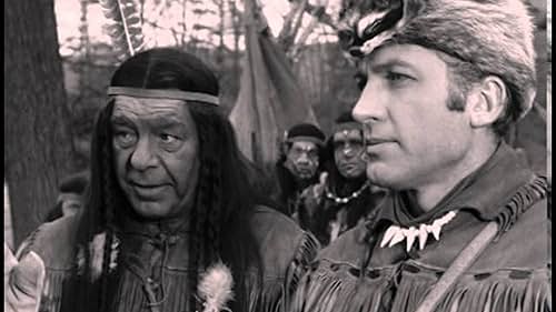 Lon Chaney Jr. and John Hart in Hawkeye and the Last of the Mohicans (1957)