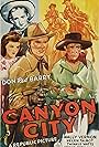 Don 'Red' Barry, Helen Talbot, Wally Vernon, and Twinkle Watts in Canyon City (1943)