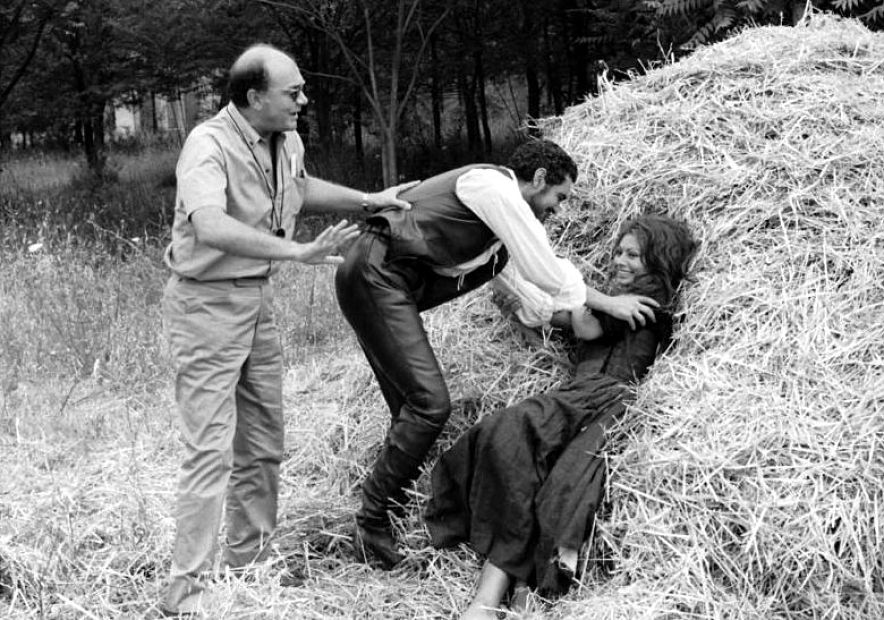 Sophia Loren, Omar Sharif, and Francesco Rosi in More Than a Miracle (1967)