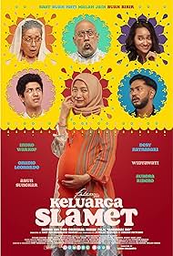 Onadio Leonardo, Abun Sungkar, Desy Ratnasari, Indro Warkop, Widyawati, and Aurora Ribero in Keluarga Slamet