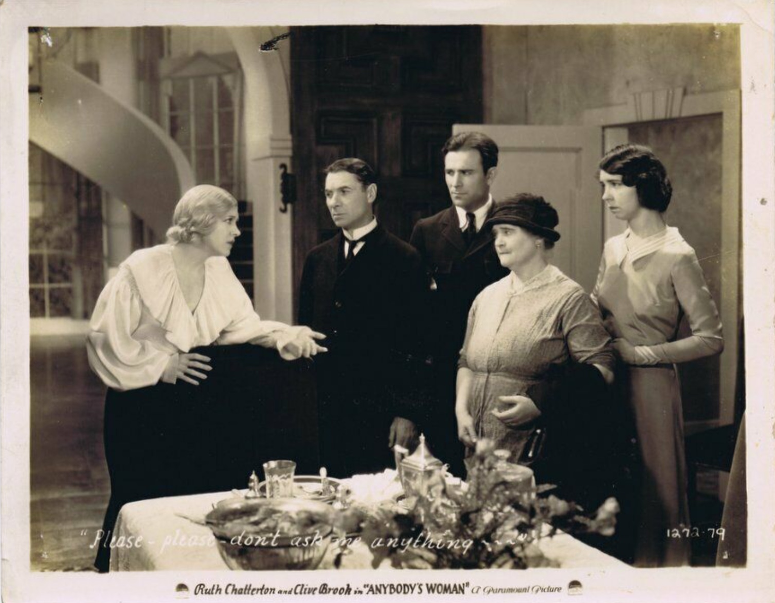 Sidney Bracey, Ruth Chatterton, Mary Gordon, and Gertrude Sutton in Anybody's Woman (1930)