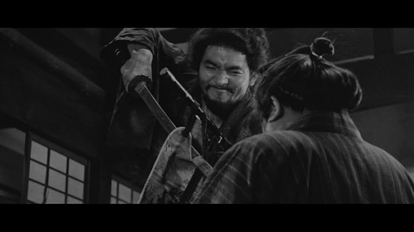 Tatsuo Endô and Isao Natsuyagi in Samurai Wolf (1966)