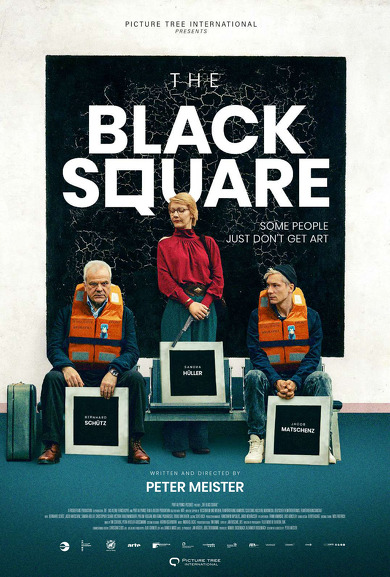 Jacob Matschenz, Bernhard Schütz, and Sandra Hüller in The Black Square (2021)