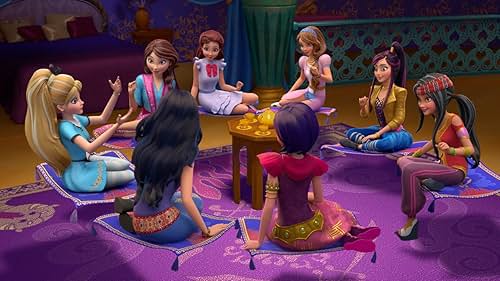 China Anne McClain, Ursula Taherian, Jennifer Veal, Dianne Doan, Dove Cameron, Sarah Jeffery, Sofia Carson, and Brenna D'Amico in Descendants: Wicked World (2015)