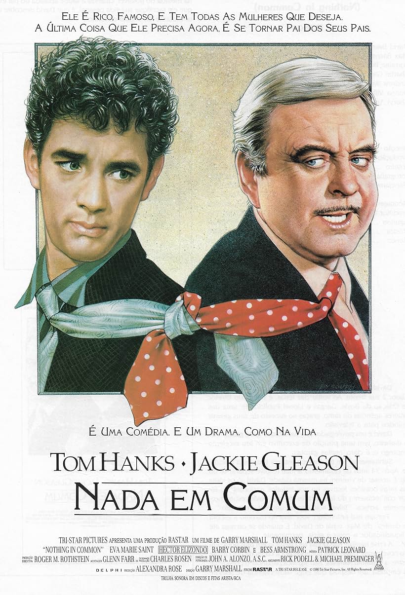 Tom Hanks and Jackie Gleason in Nothing in Common (1986)