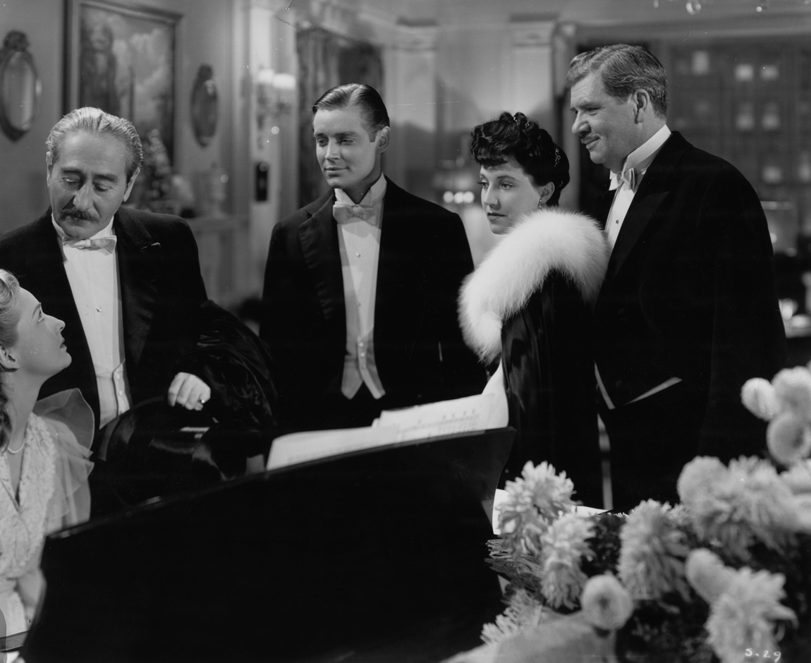 George Bancroft, Mona Barrie, Bonita Granville, Adolphe Menjou, and Ted North in Syncopation (1942)