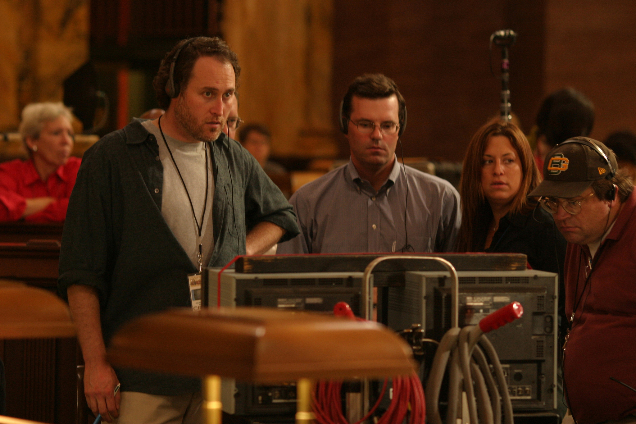 Jon Turteltaub, Geoffrey Hansen, Chad Oman, and Christina Steinberg in National Treasure (2004)