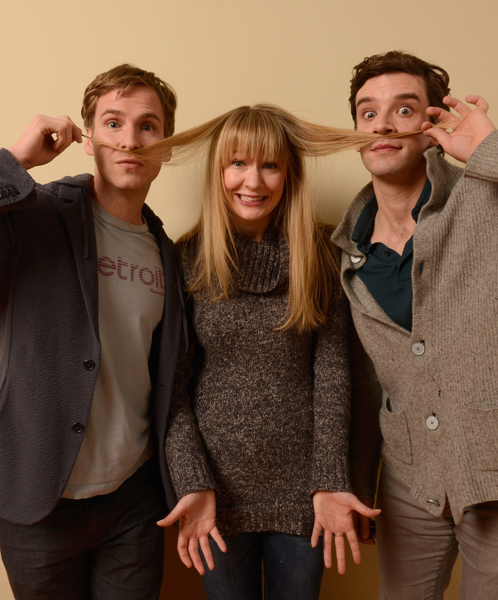 Halley Feiffer, Ryan Spahn, and Michael Urie at an event for He's Way More Famous Than You (2013)