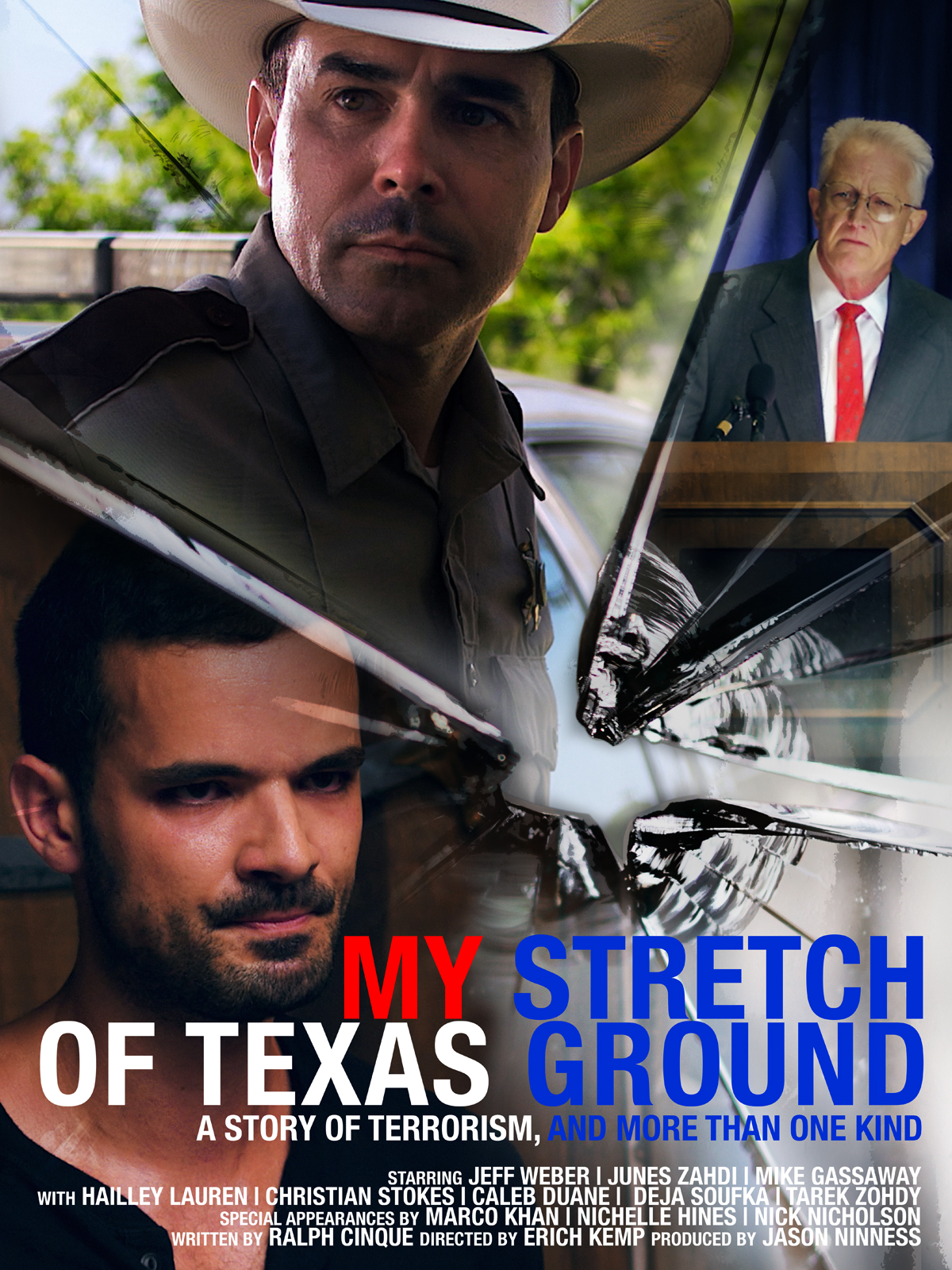 Jeff Weber, Mike Gassaway, Nichelle Hines, Junes Zahdi, Hailley Lauren, and Deja Soufka in My Stretch of Texas Ground (2019)